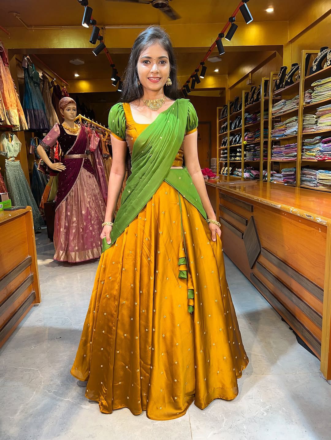 Premium Rangoli Silk Embroidery Lehenga Set for Women | 3.5 Meter Flair | Ready to Wear