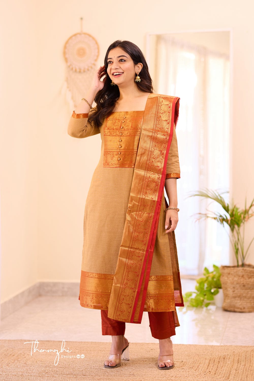 Pure Banarasi Suit Set with Maharaja Silk Pant & Zari Dupatta | Party & Wedding Wear
