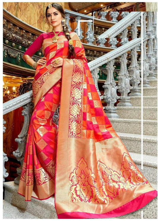 Designer Lichi Silk Saree with All Over Jacquard & Rich Zari Pallu | Premium Party Wear
