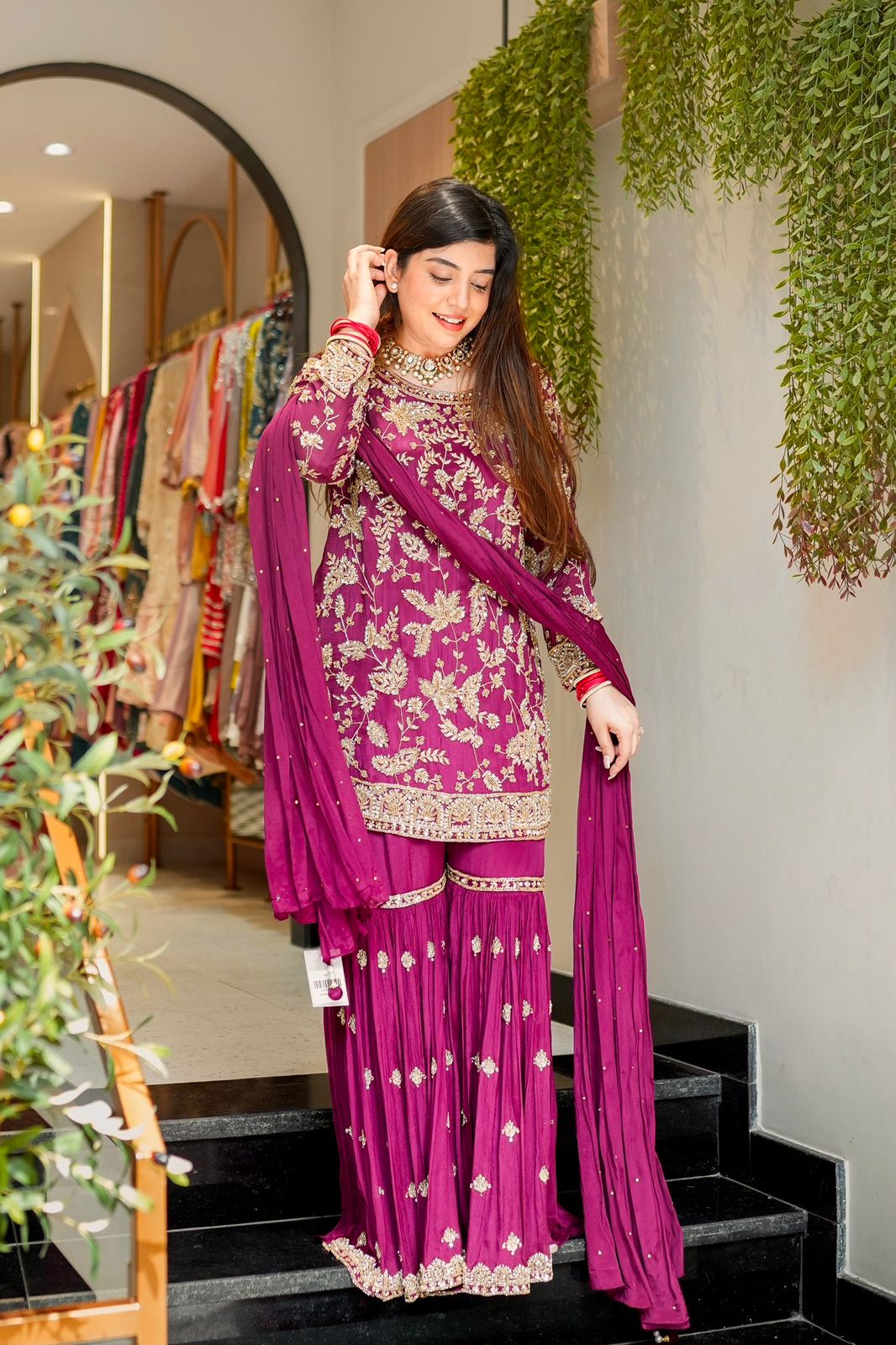 Presenting &nbsp;New Designer Party Wear Look Top-Plazzo and Dupatta With Heavy Embroidery Work