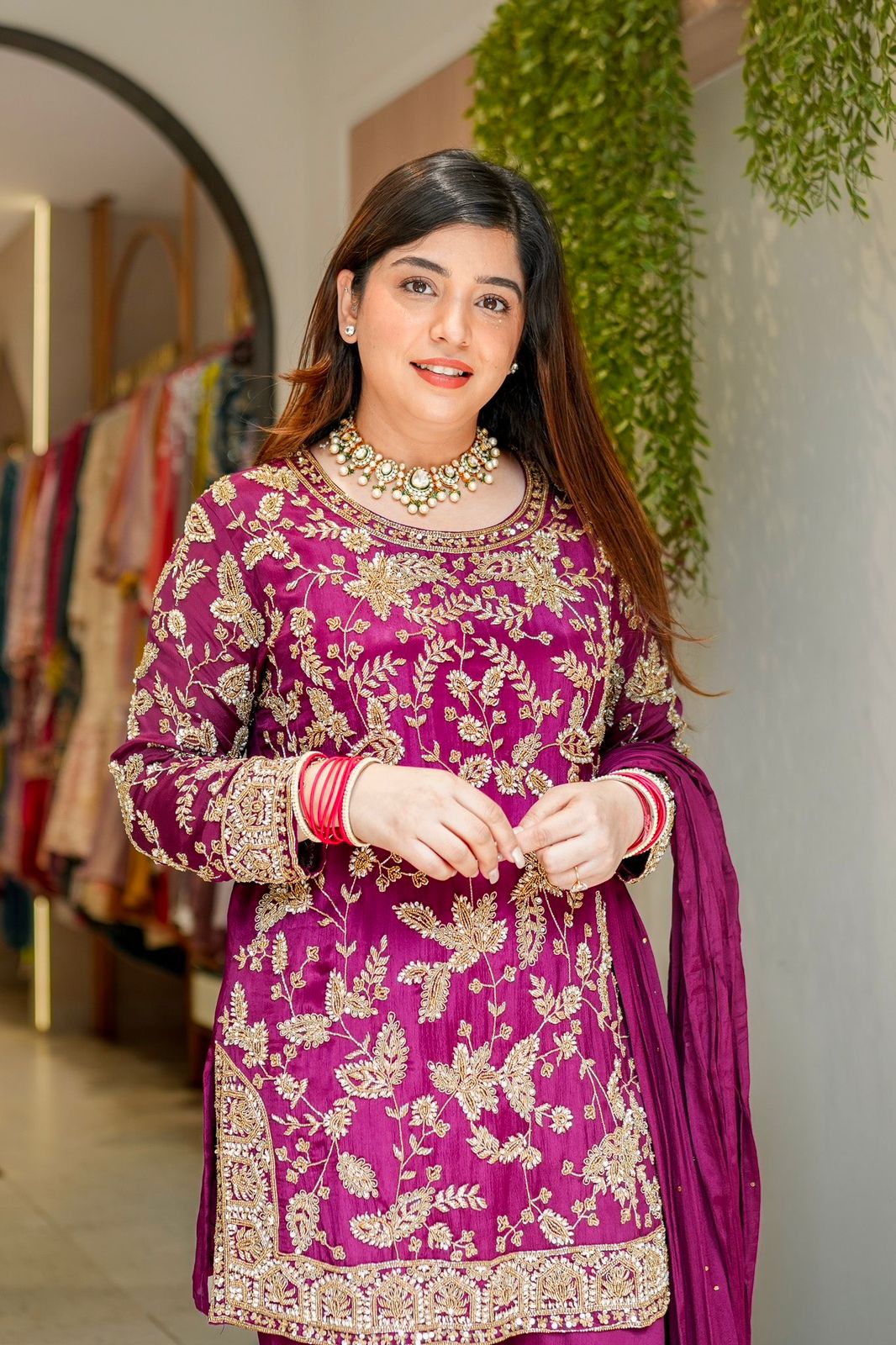 Presenting &nbsp;New Designer Party Wear Look Top-Plazzo and Dupatta With Heavy Embroidery Work