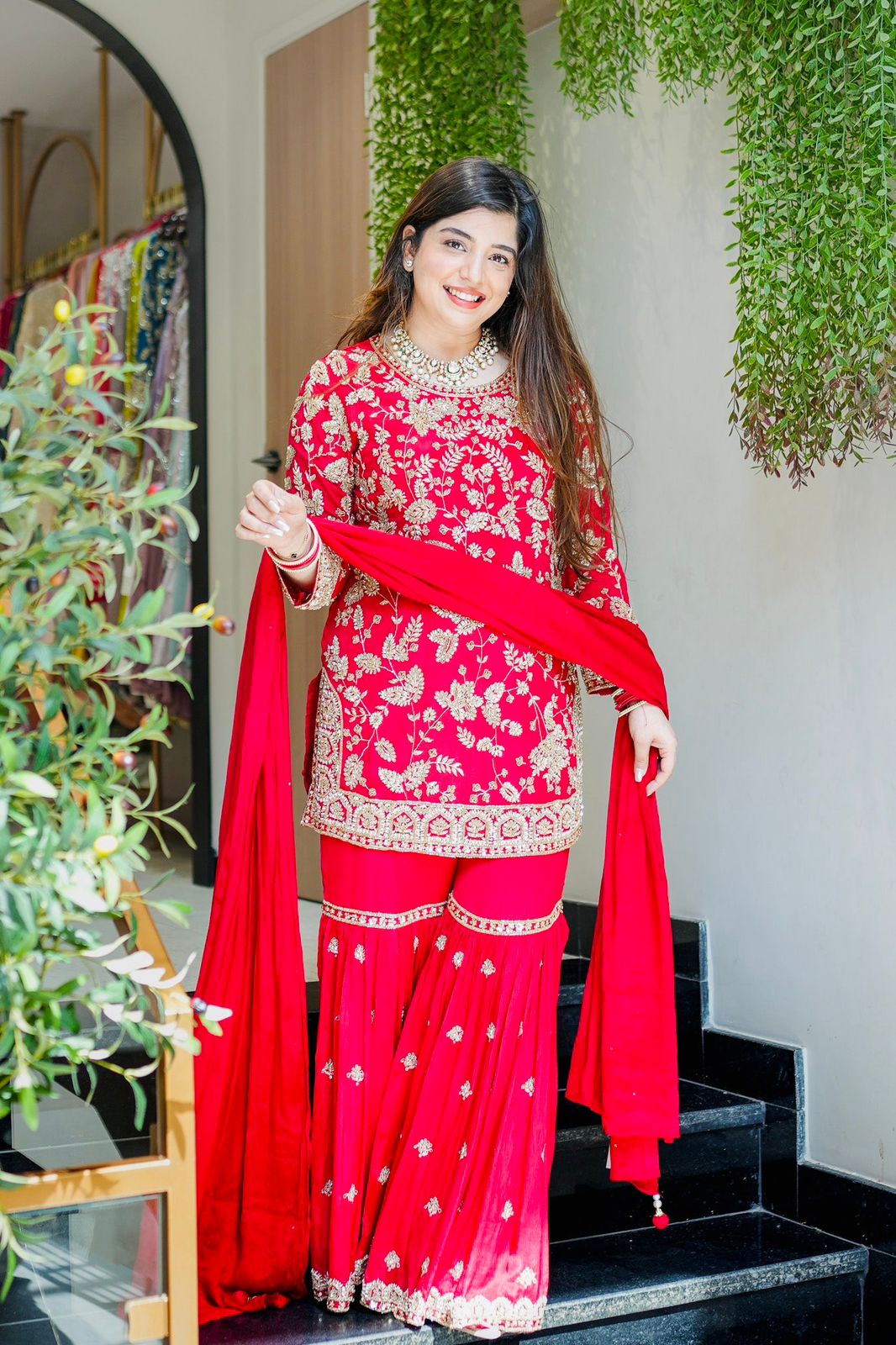 Presenting &nbsp;New Designer Party Wear Look Top-Plazzo and Dupatta With Heavy Embroidery Work